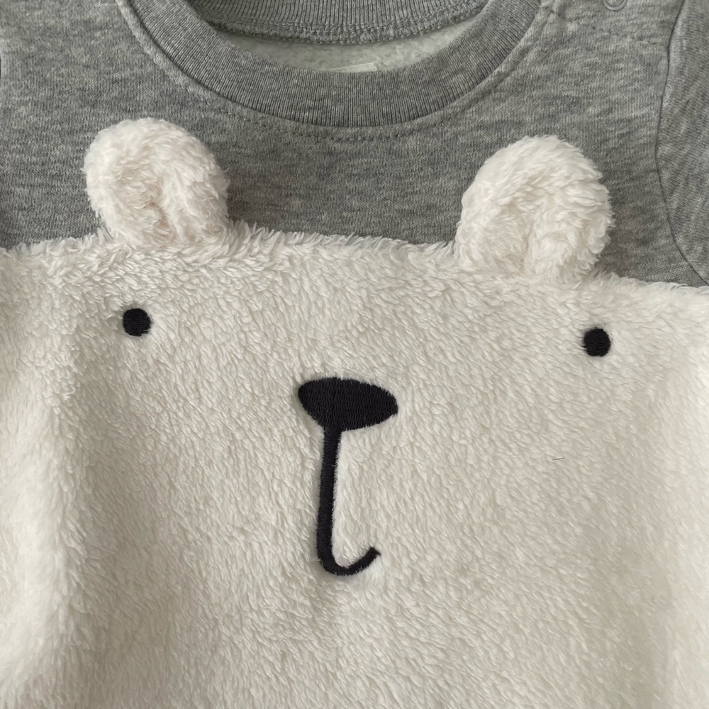 babyGAP Cozy Polar Bear Romper - Picture 3 of 4